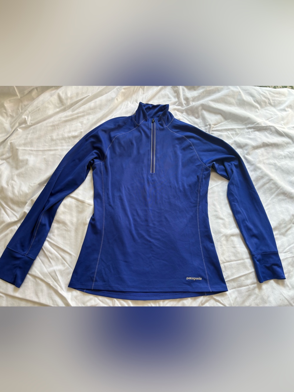 Patagonia Women's Royal Blue Long-Sleeve Quarter Zip Pullover